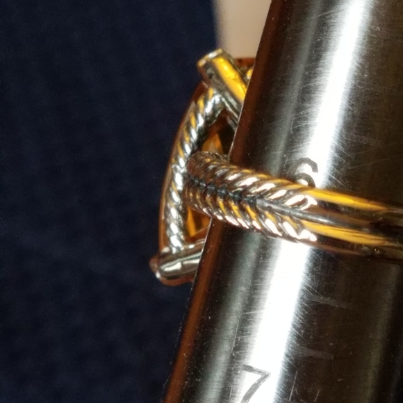 SOLD@! David Yurman 20mm Lemon Citrine and Diam - Picture 8 of 12